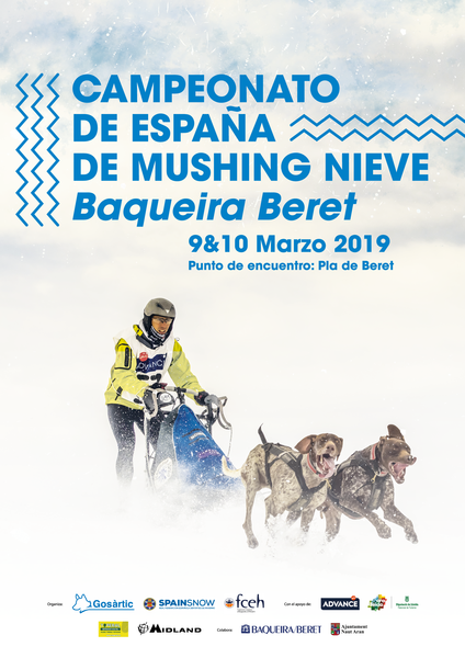 Campeonatos de España Mushing sobre nieve en Baqueira Beret